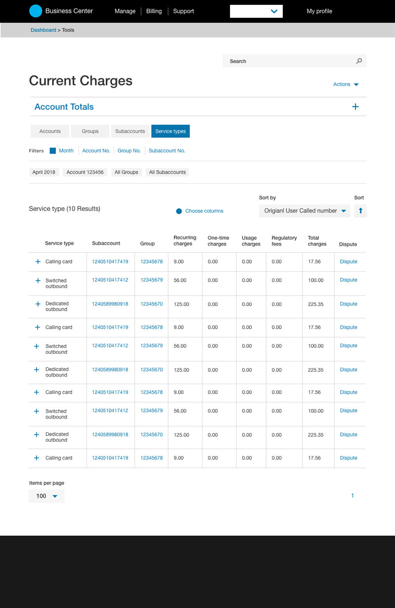 Report details page microwire